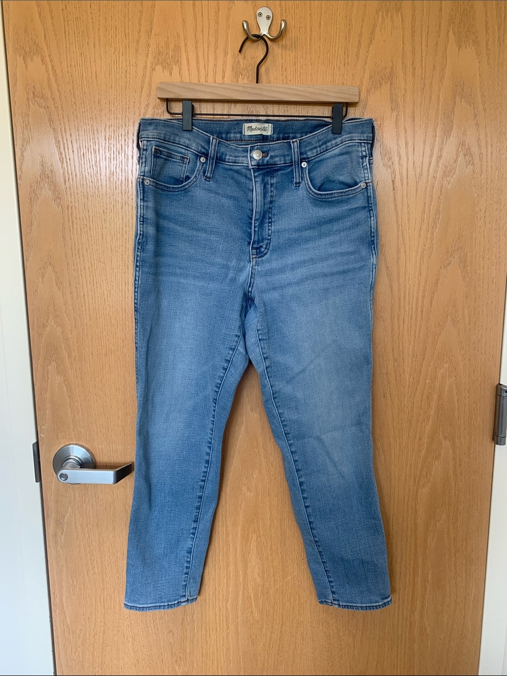 Madewell Stovepipe Jeans Mid Rise Size 32 Slim Straight Summer Denim SOLD OUT